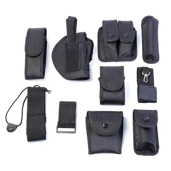 Tactical Security Nylon Belt With Holsters